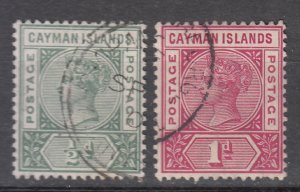 Cayman Islands - 1900 QV Sc# 1/2 (9427) 