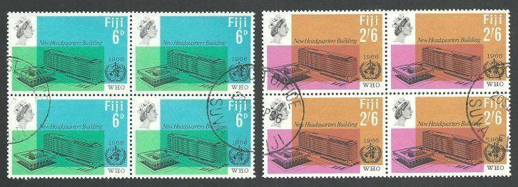 FIJI 1966 World Health set blocks of 4 fine used...........................64776