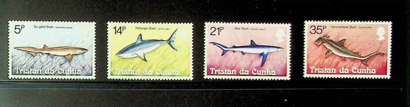 TRISTAN DA CUNHA Sc 302-5 NH ISSUE OF 1982 - SEA LIFE - (AS24)