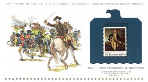 THE HISTORY OF THE U.S. IN MINT STAMPS WASHINGTON VICTORIUS AT PRINCETON