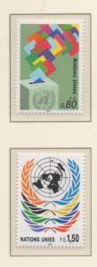 SCOTT# 201-202  singles    MNH UN GENEVA 1991