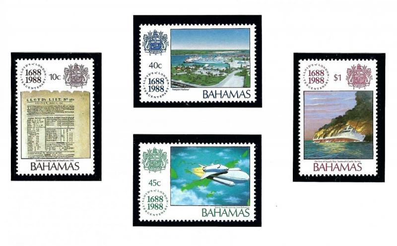 Bahamas 655-58 MNH 1988 Lloyds of London