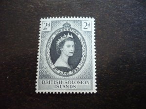 Stamps - British Solomon Islands - Scott# 88 - Mint Hinged Set of 1 Stamp