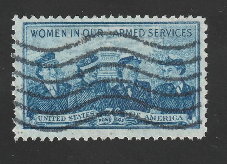 SC# 1013 - (3c) - Service Women, Used Single