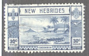 New Hebrides- British, Sc #55, Used, see perfs top