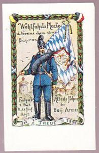 Bavarian Military Charity Poster Stamp