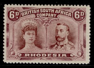 RHODESIA GV SG145, 6d brown & purple, M MINT. Cat £75.