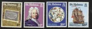 St Helena 456-9 MNH Halley's Comet, Ship, Space, Edmund Halley 