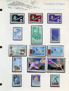 LOT III CONQUEST OF SPACE SETS & SOUVENIR SHEETS  MINT NEVER HINGED