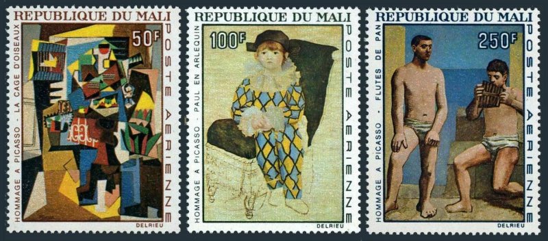 Mali C46-C48,MNH.Michel 146-148. Paintings by Picasso,1967.