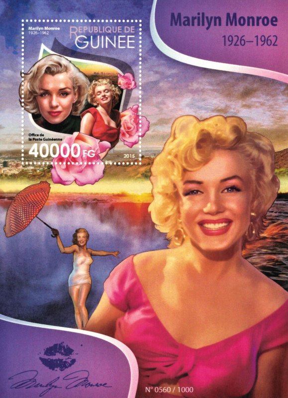 MARILYN MONROE - complete sets MNH on 8 scans