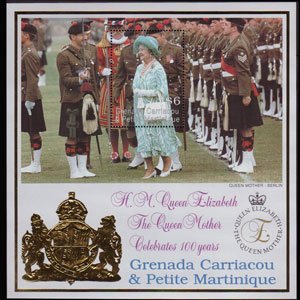 GRENADA GRENADINES 1999 - Scott# 2122 Sheet-Queen Mother NH