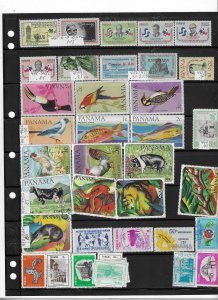 PANAMA COLLECTION ON STOCK SHEET MINT/USED