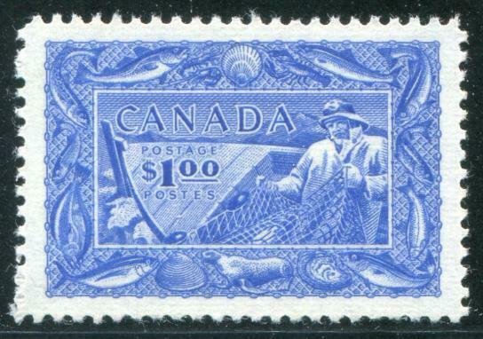 HERRICKSTAMP CANADA Sc.# 302 Fishing Stamp Mint NH
