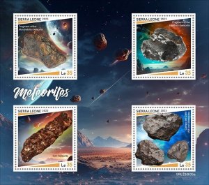 SIERRA LEONE 2023 METEORITES SHEET  MINT NH