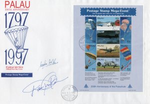 423 - Palau - Mega-Event FDC - 200 Anniversary of Parachutes Autographed Cover