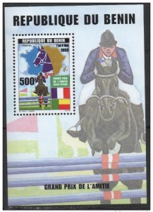 Benin 1999 Fauna Fauna Horse Riding Horse Horse Grand Prix Friendship Block-