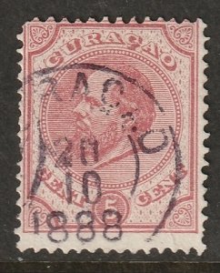 Netherlands Antilles 1881 Sc 3 used nice cancel