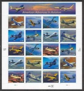 U.S.#3925 ADVANCES IN AVIATION  MINT, VF, NH   FULL SHEET @ FACE VALUE!