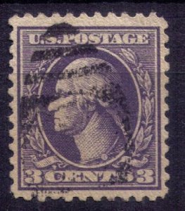 US SCOTT #502 3c DEEP VIOLET VERY FINE