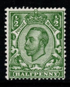 GB SGN4(2) 1912 ½d PALE GREEN WMK IMPERIAL CROWN MNH
