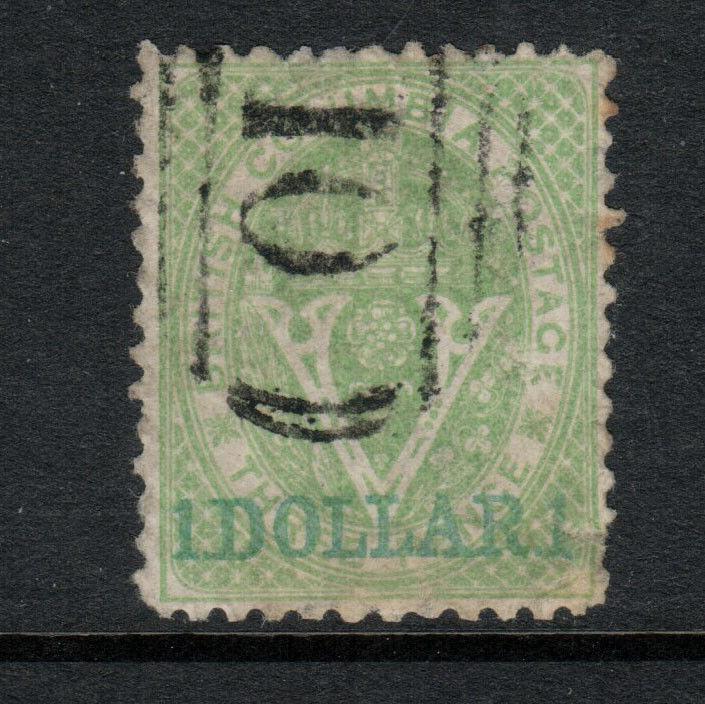 British Columbia #18 Very Fine Used With #10 Williams Creek Cancel - Perfs Toned