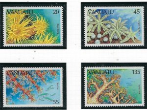 Vanuatu 426-29 MNH 1986 Coral (fe8682)