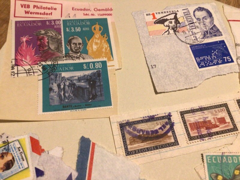 Ecuador  on paper stamps A9875