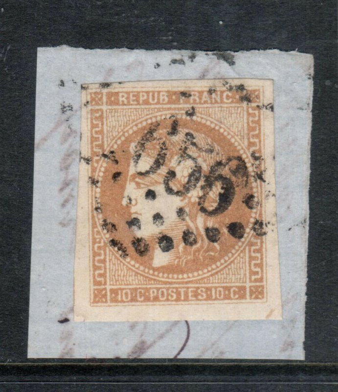 France #1 Very Fine Used On Cover Piece