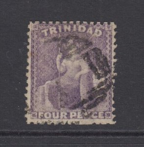 Trinidad, Scott 49 var (SG 70x), used, Watermark Reversed