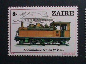 ​ZAIRE-1980 SC# 935-42-WORLD FAMOUS TRAINS -MNH  SET VERY FINE