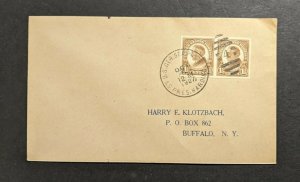 1927 SS President Harding USTP Sea Post Cover to Buffalo NY