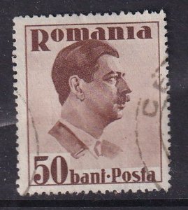 Romania #447  used 1935  King Carol II  50b