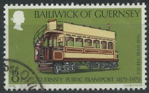 Guernsey 1979 - 8p Electric Tram - SG204 used