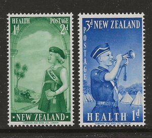 New Zealand Scott catalog # B54-B55 Unused Hinged