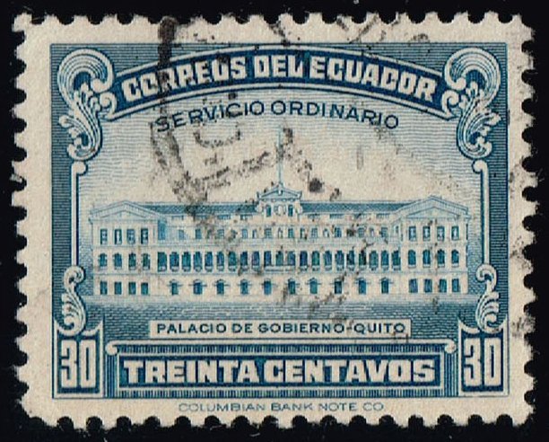 Ecuador #439 Government Palace; Used (3Stars)