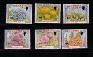 Jersey  Sc 1042-7 2002 Battle of Flowers stamp set mint NH