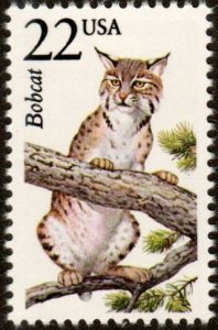 United States 2332 - Mint-NH - 22c Bobcat (1987) (cv $1.00)