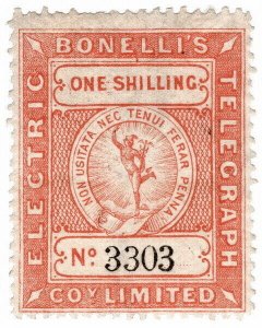 (I.B) Bonelli's Electric Telegraph Company 1/-