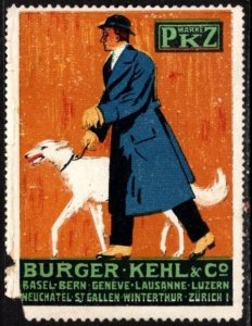 Vintage Germany Poster Stamp Burger Kehl & Company Men's Fashion & Haber...