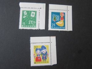 Korea 1958 Sc 287-9 set MNH