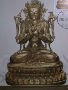 ​CHINA-2013 SC# 4119 MC100-STATUE OF MKANJUSRI BODHISATTVA-MNH-MC CARD VF