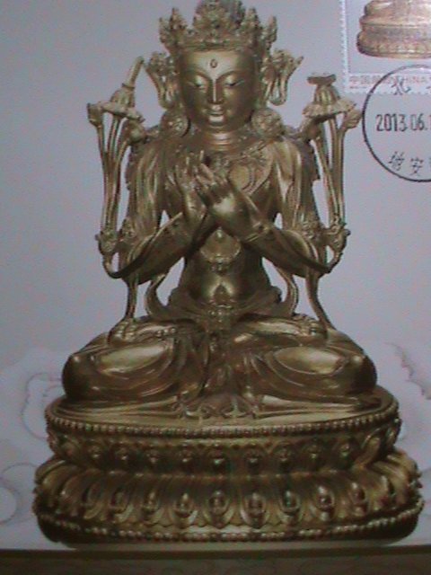 ​CHINA-2013 SC# 4119 MC100-STATUE OF MKANJUSRI BODHISATTVA-MNH-MC CARD VF