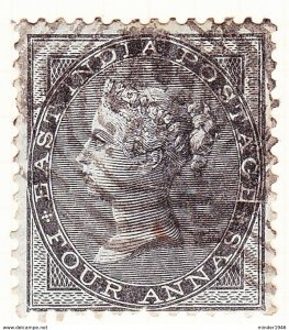 INDIA 1855 QV 4 Anna Black SG35 Used