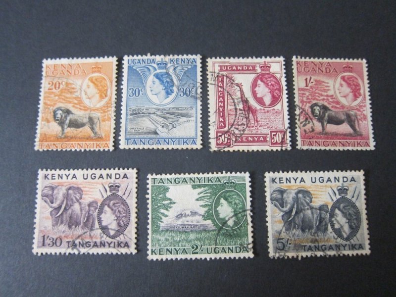 Kenya Uganda Tanganyika 1954 Sc 107,8,10,112-5 FU