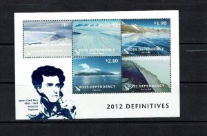 Ross Dependency: 2012,  Landscapes Definitives, MNH M/Sheet