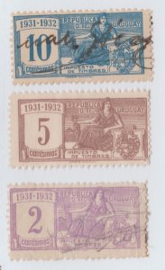 Uruguay Latin America revenue fiscal stamp 9-18-22