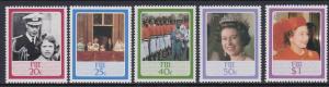 544-48 Fiji 1986 QEII Birthday MNH