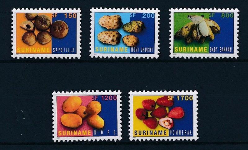 [SU1118] Suriname Surinam 2001 Tropical fruit  MNH