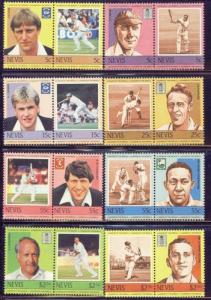 Nevis  383-90 MNH 1984 Sports,Cricket Players